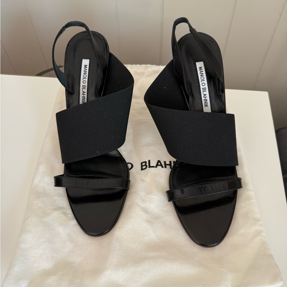Manolo Blahnik Black Women's Sandals